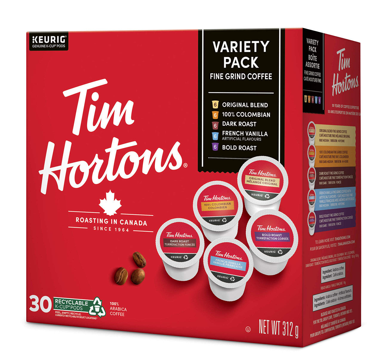 Tim Horton's Variety K-Cup 30 Count {Imported from Canada}